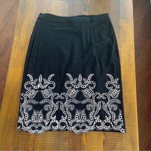 Skirt cotton M/L Etincelle black elastic belt